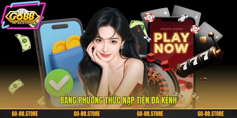 Bảng phương thức nạp tiền đa kênh